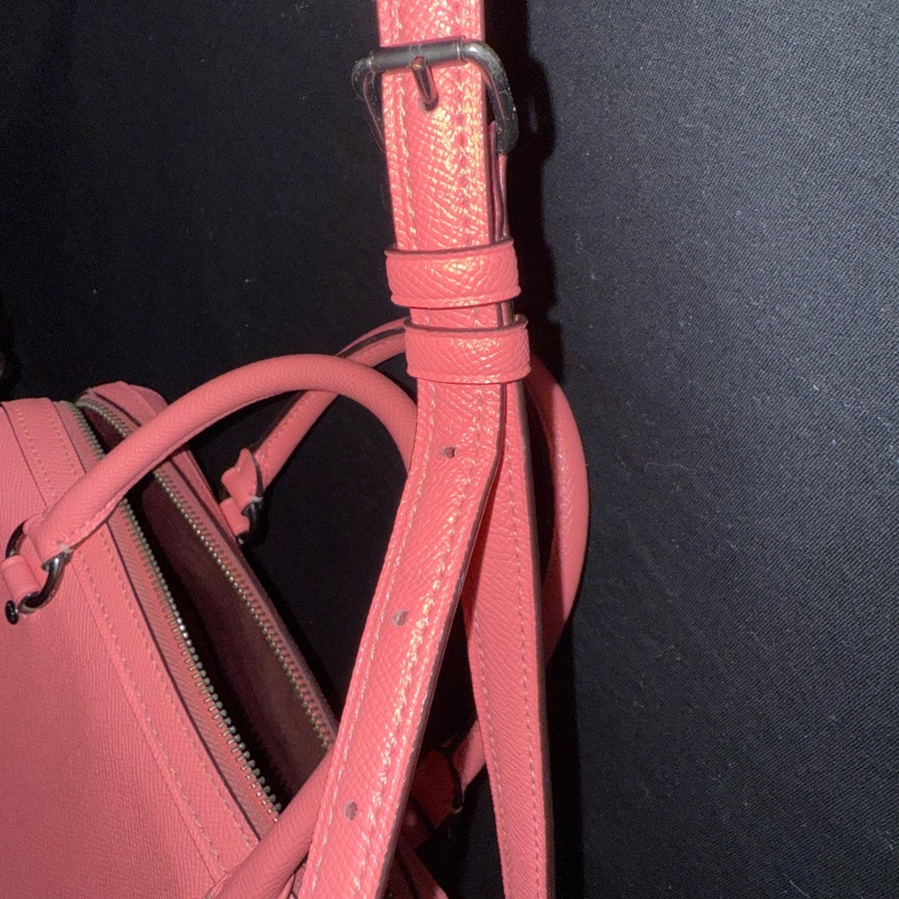 Coach Coral Leather Satchel and Matching Wallet - Picture 6 of 16